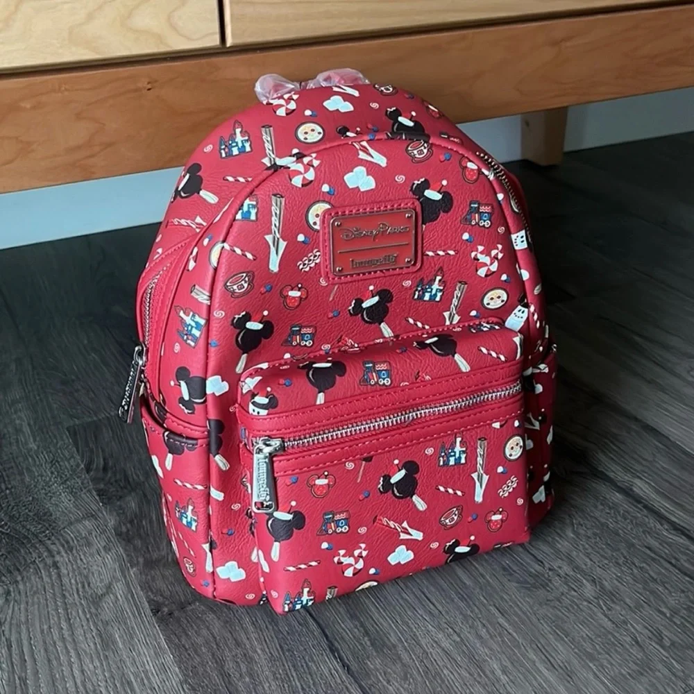 NWT Disney Loungefly Red Holiday Treats Backpack